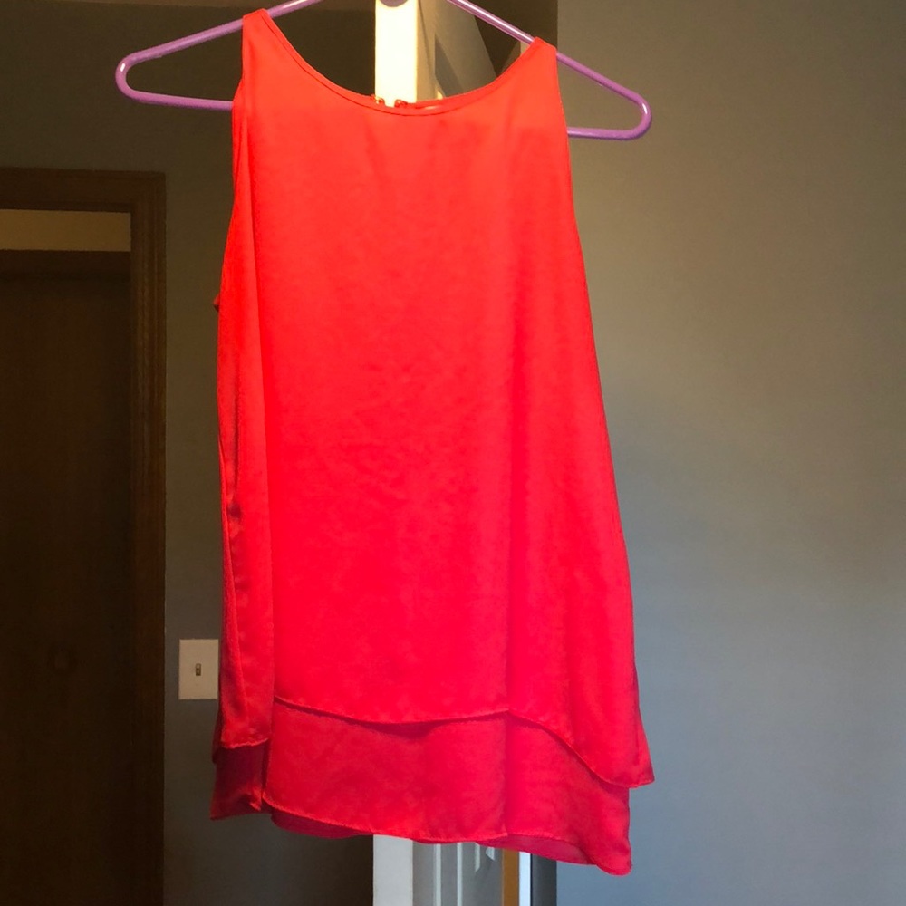 Bright pink blouse